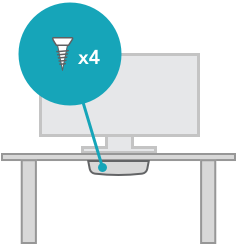 Montaż pod biurkiem